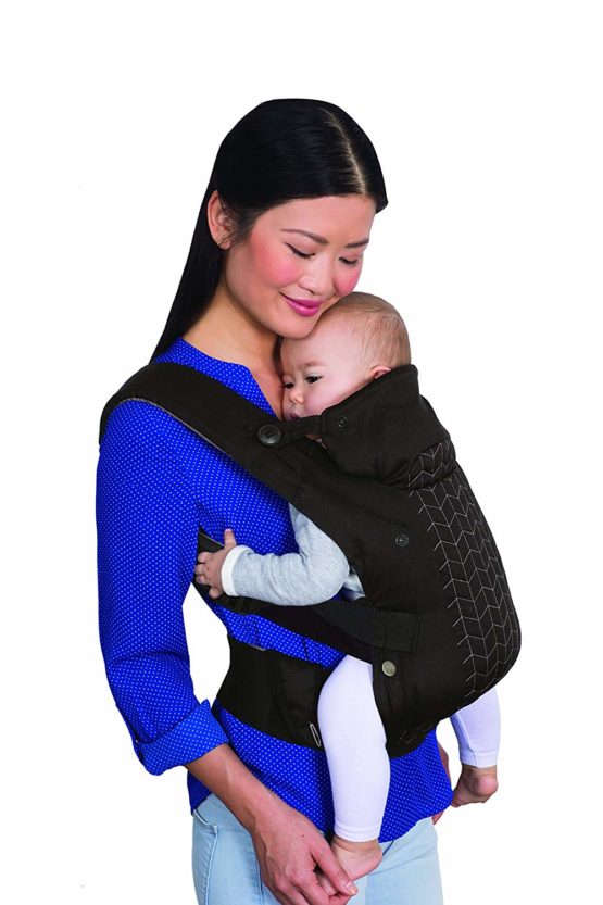 Infantino Upscale Carrier - Fashionable face-in and face-out carrier, front and back carry, for newborns and toddlers 8-40 lbs / 3.5-18 kg - Image 2
