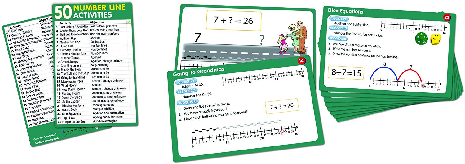 Junior Learning 50 Number Line Activities, Multicolor - Image 3