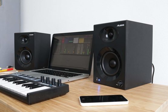 Alesis Elevate 4 - 50 W Powered Desktop Studio Speakers (Pair) with Subwoofer Output for Home Studios / Video-Editing / Gaming and Mobile Devices - Image 2