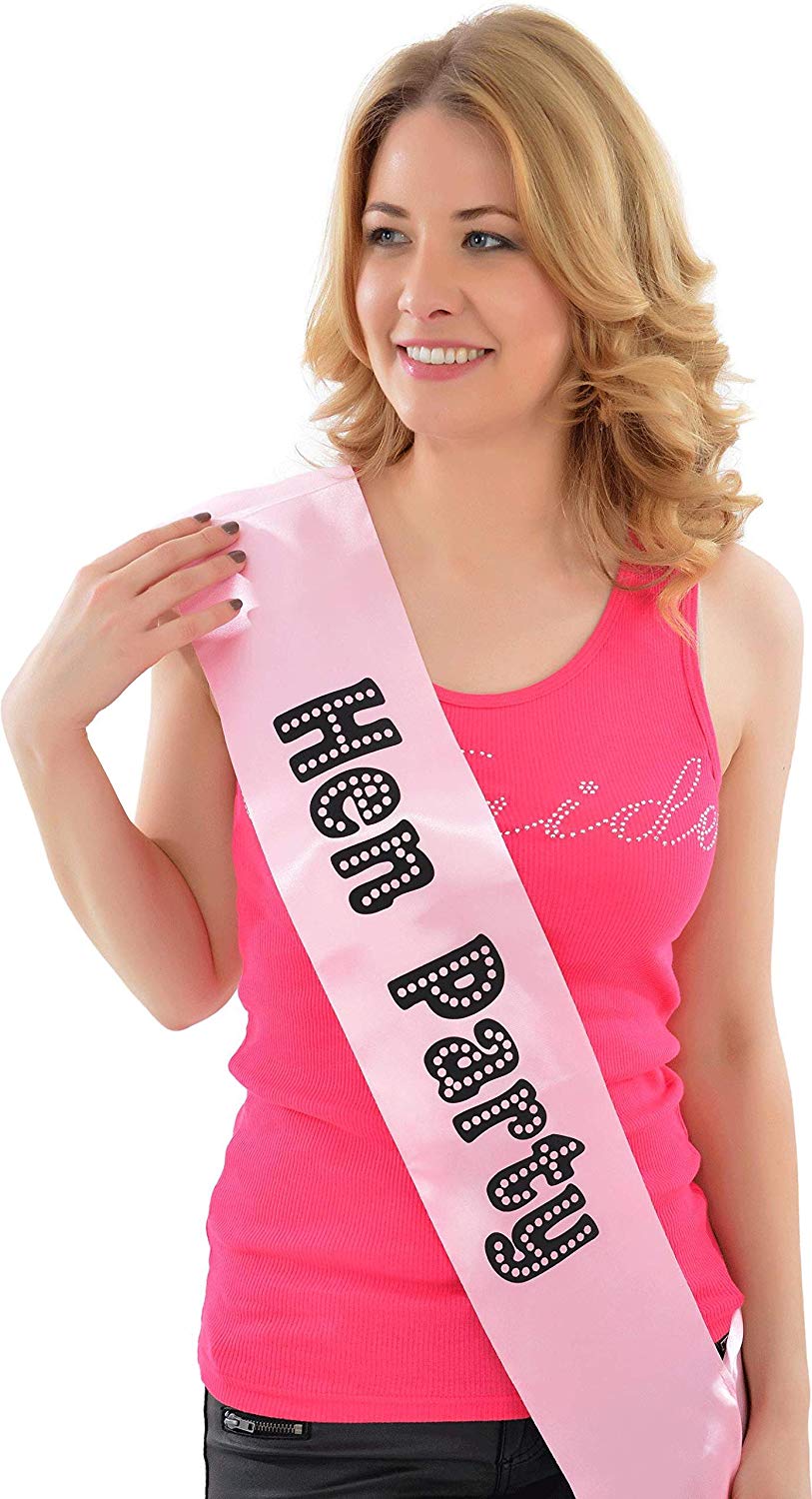 Alandra Party MISS-300 Hen Party Miss Behave Sash, Unisex-Adult, Pink, One Size