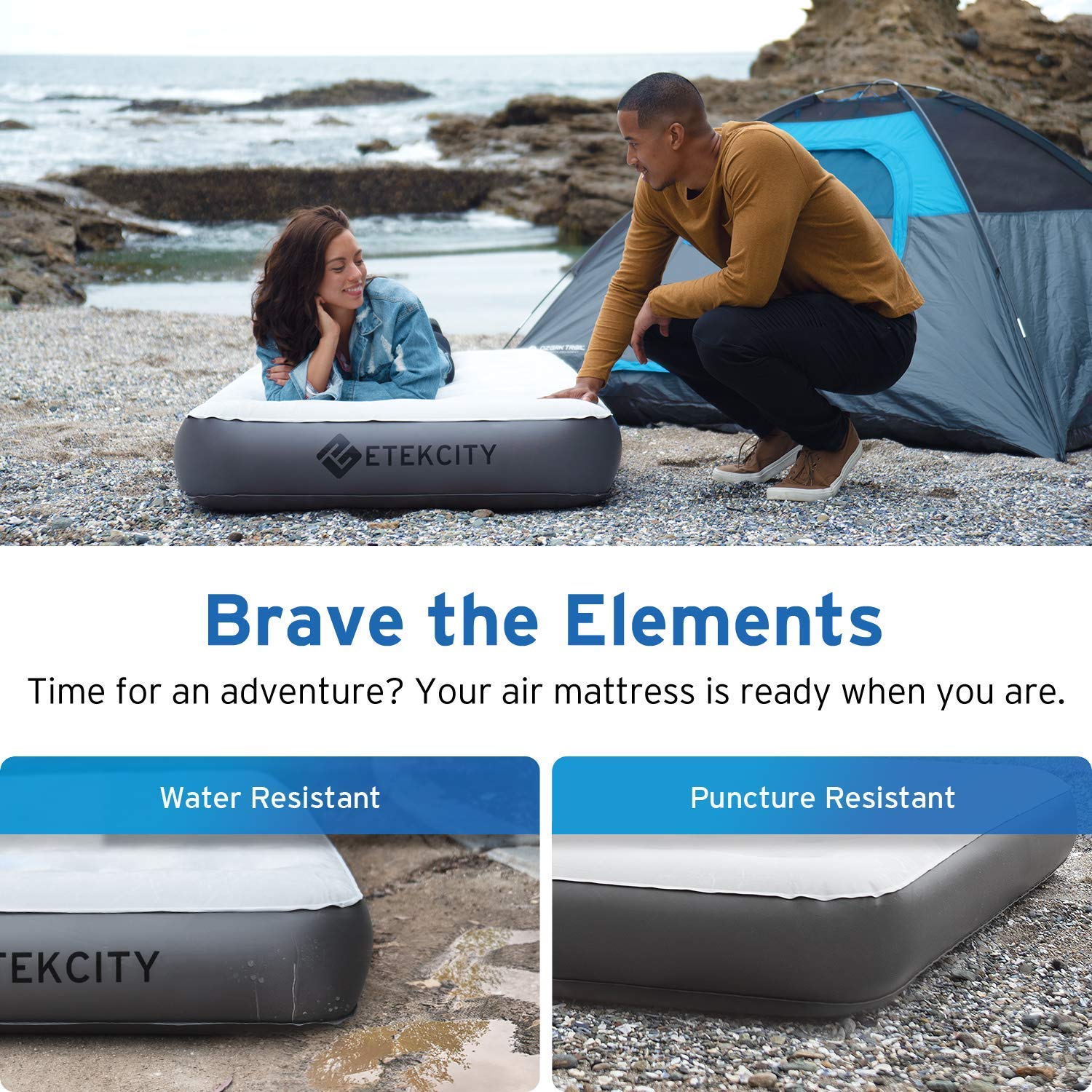 Etekcity Air Bed Inflatable Air Mattress Airbed Single/Twin Size