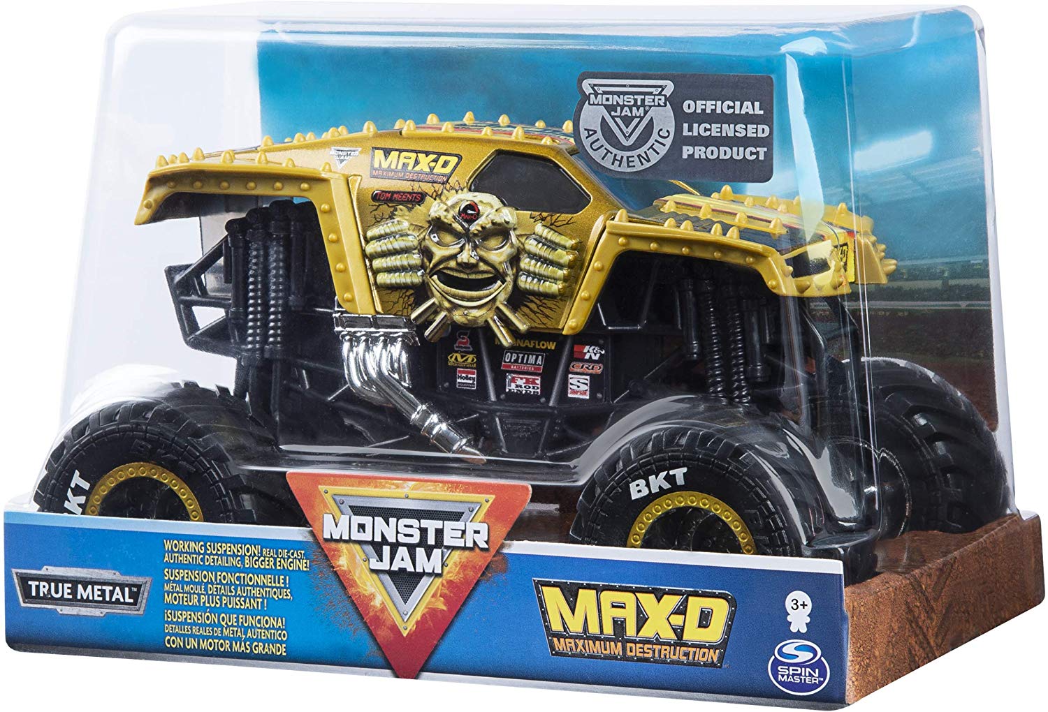 Monster Jam Official Max D Monster Truck, Die-Cast Vehicle, 1:24 Scale, Multicolored, Medium - Image 4