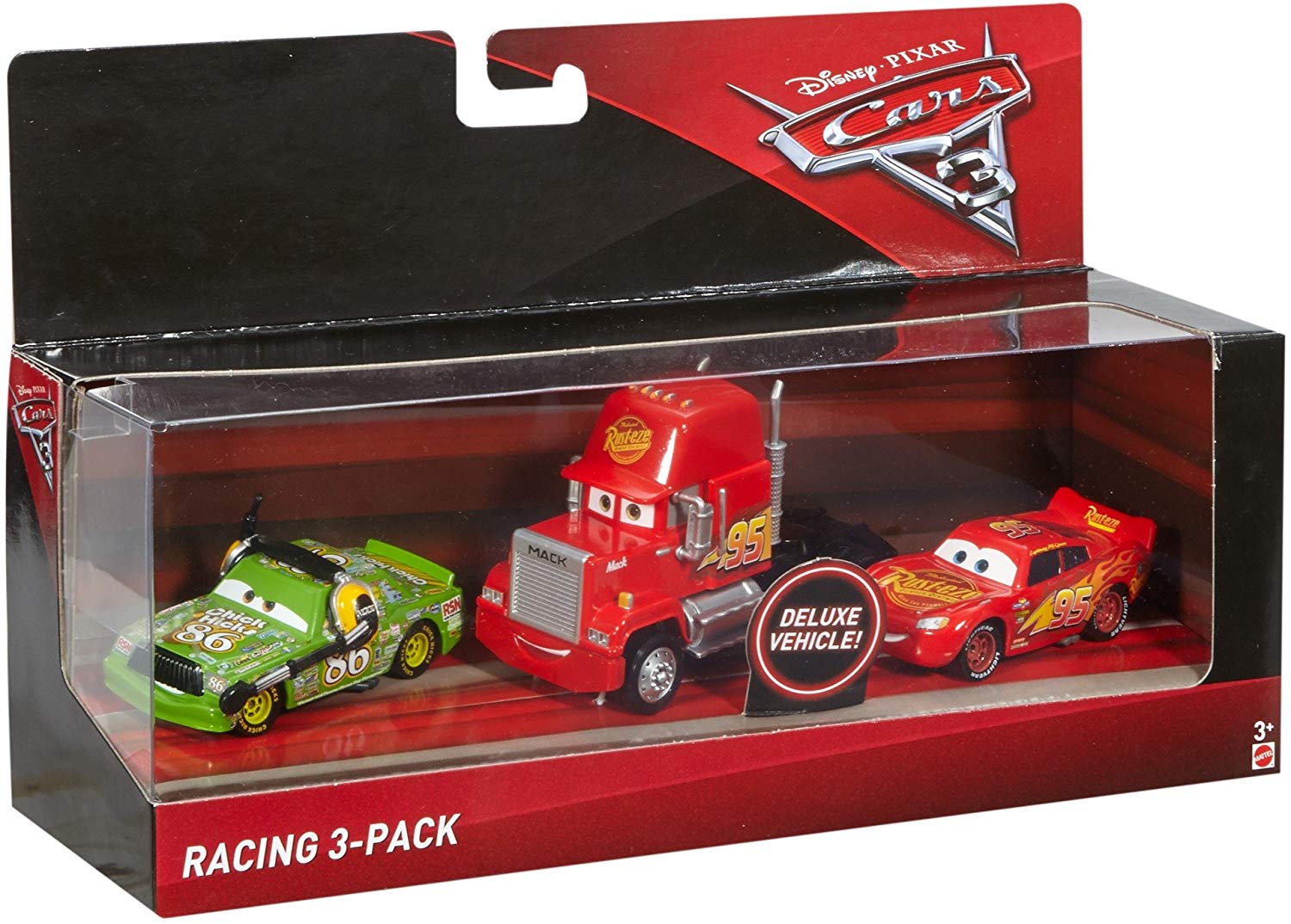 Disney Cars FBR77 Cars 3 Racing 3-Pack Vehicles, Mehrfarbig, Small - Image 3