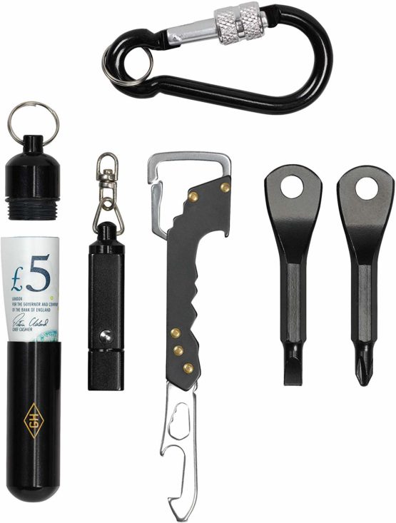 Gentlemen's Hardware Everyday Keychain Tool Kit, Black, One Size - Image 2