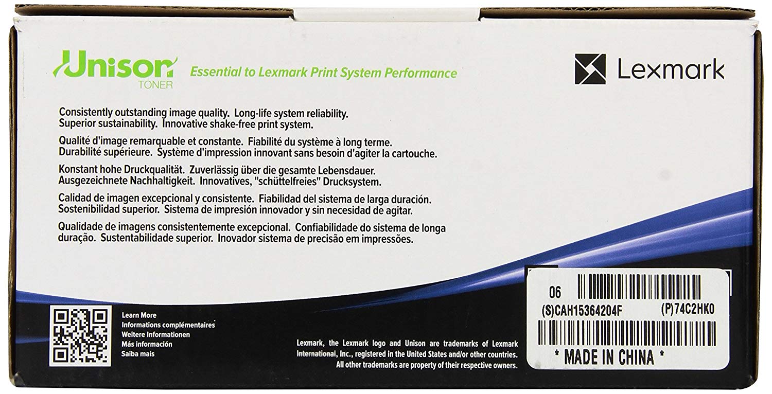Lexmark CS720/725 Black High Yield Return Toner 20K - Image 2
