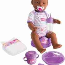 Simba New Born 105030060 Baby Doll with Sleeping Eyes Drink and Moisture Function 8 Pieces 43 cm