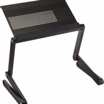 Adjustable Height and Angle Ergonomic Book Holder reading textbook stand for big heavy books studying in bed couch sitting standing at a desk tablet document laptop durable lightweight aluminum,Black
