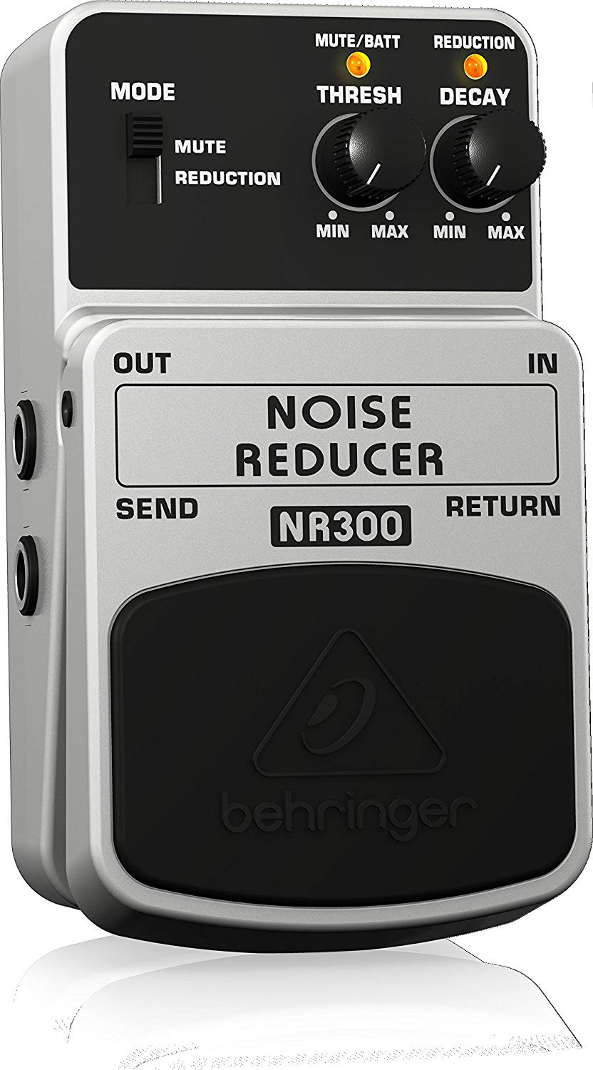 Behringer NOISE REDUCER NR300 Ultimate Noise Reduction Effects Pedal, Black and Silver - Image 3