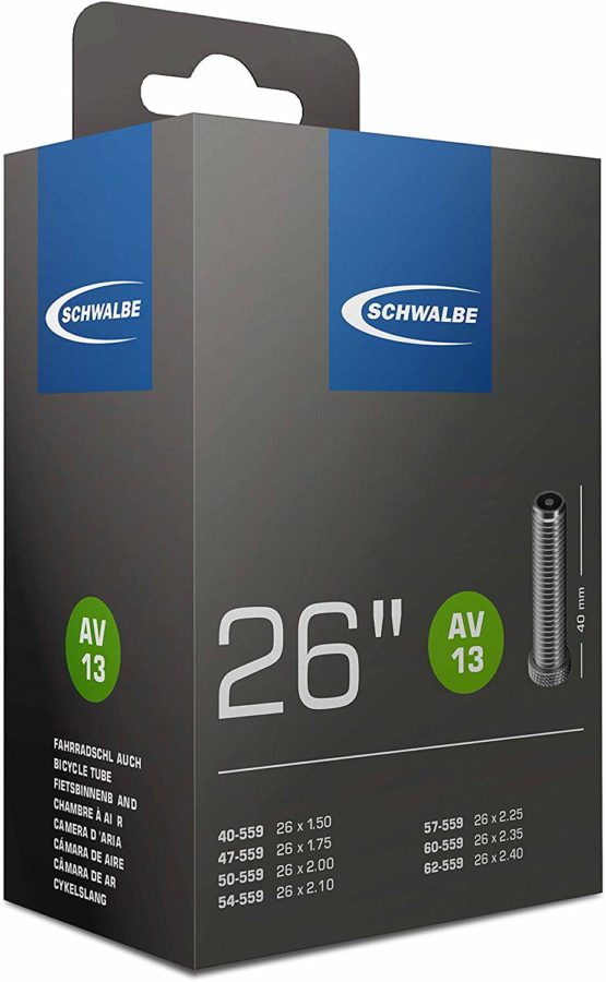 Cicli Bonin Unisex Adult Schwalbe Camere Auto Tube - Black, One Size/40 mm