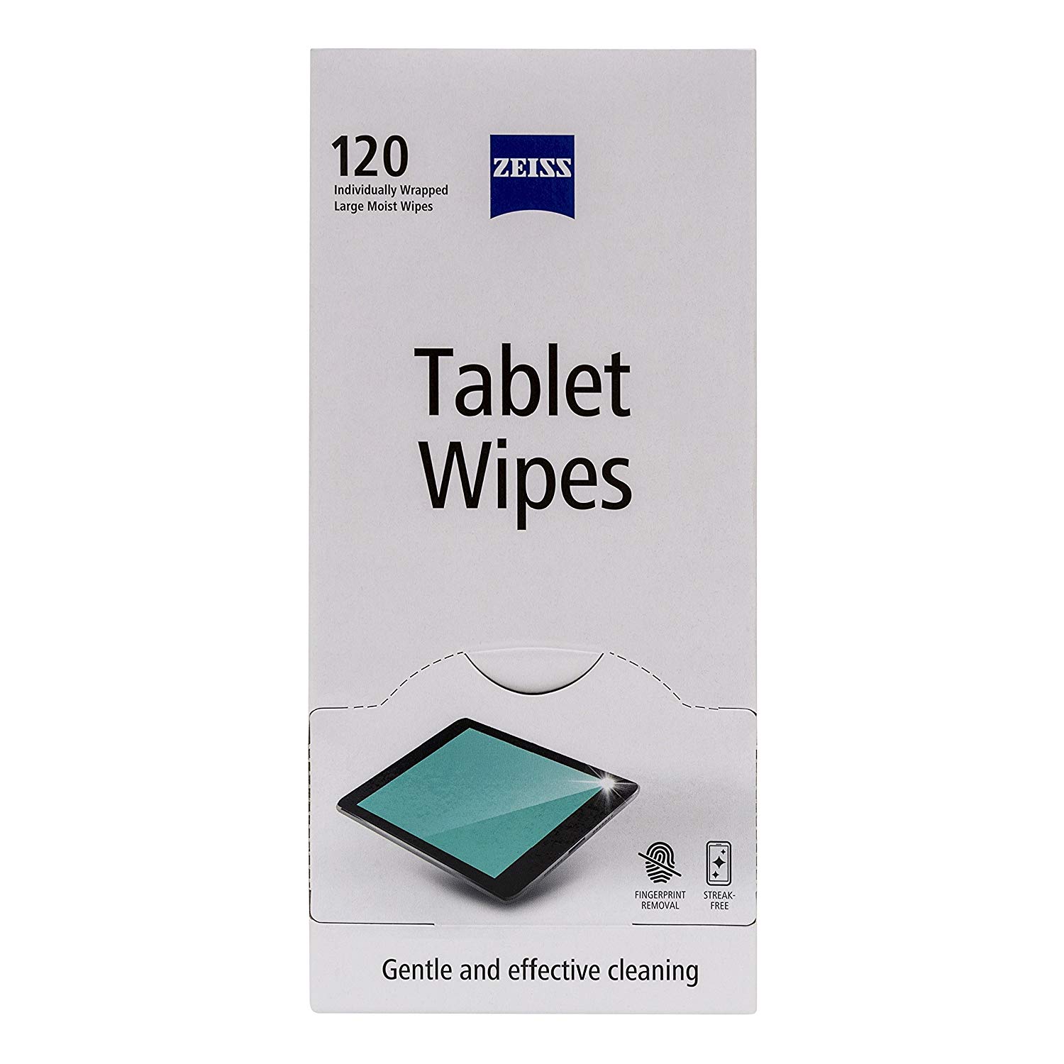 ZEISS Tablet Wipes, Electronic Screen Cleaner for Digital Device Displays Safe for Cleaning iPads Laptops, Smartphones