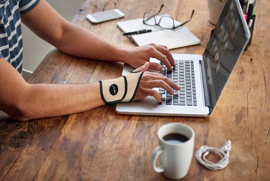 Doctor Developed Premium Nude Wrist Support/Wrist Strap/Wrist Brace/Hand Support [Single] & Doctor Written Handbook— Relief for Wrist Injuries, Joint Disease, Sprains & More (Nude) - Image 4