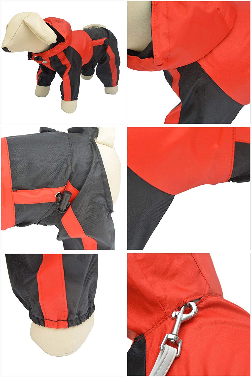 Lovelonglong Dog Hooded Raincoat - Image 3