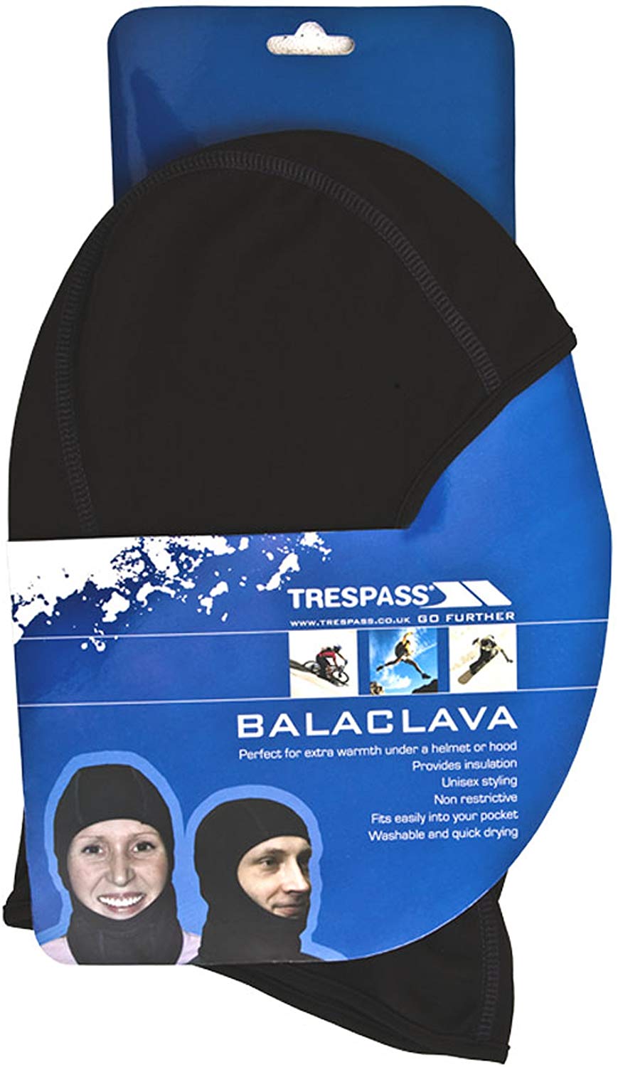 Trespass Unisex Moulder Balaclava, Black, One Size UK - Image 3
