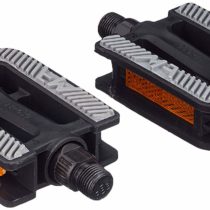 Fischer Kids/Young person's Plastic Non-Slip Pedals – Black, One Size