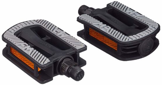 Fischer Kids/Young person's Plastic Non-Slip Pedals – Black, One Size