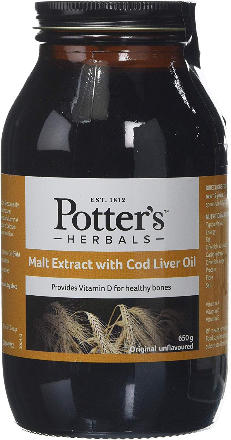 Potters Malt Extract and Cod Liver Oil, 650g BigaMart