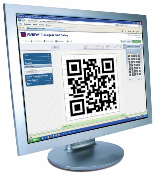 Avery L7121-25 QR Code Labels (A4 Sheets of 45 x 45 mm, 20 Labels per Sheet, 25 Sheets) - White - Image 4