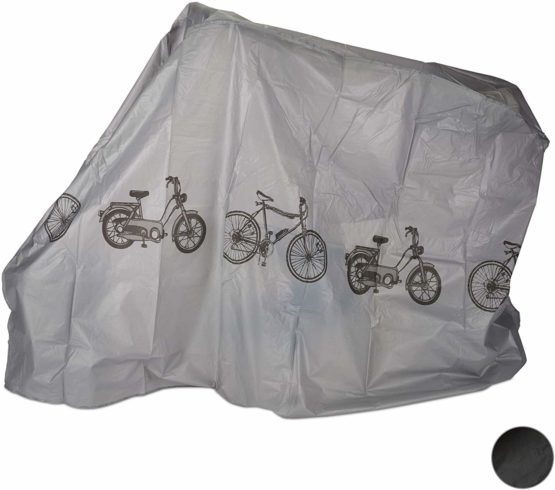 Relaxdays Polyethylene Bike Cover, Tear-Resistant, Sun Protection, 200 x 115 cm