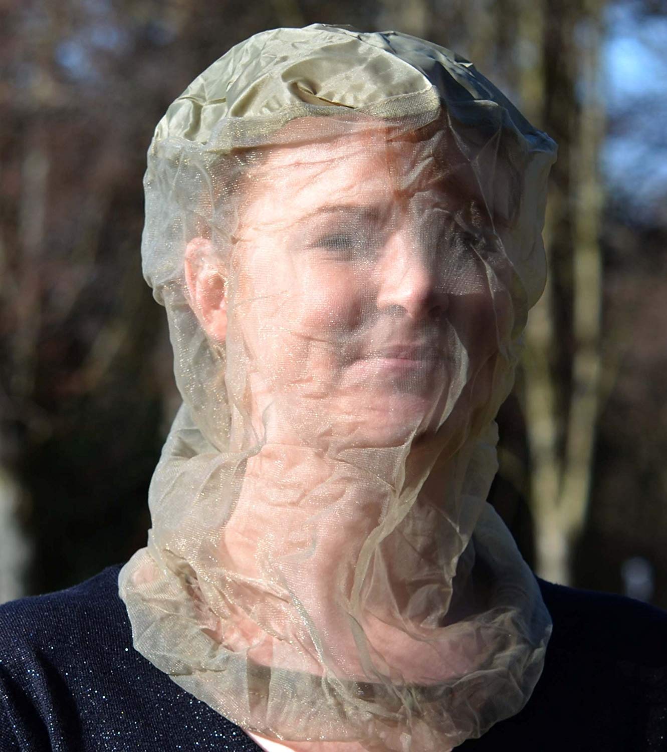 Smidge Midge and Mosquito-Proof Super Lightweight Head Net - Green, One Size - Image 2