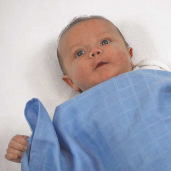 MuslinZ 100% Cotton Baby Muslin Squares 70x70cms (Blue, 12 pack) - Image 2