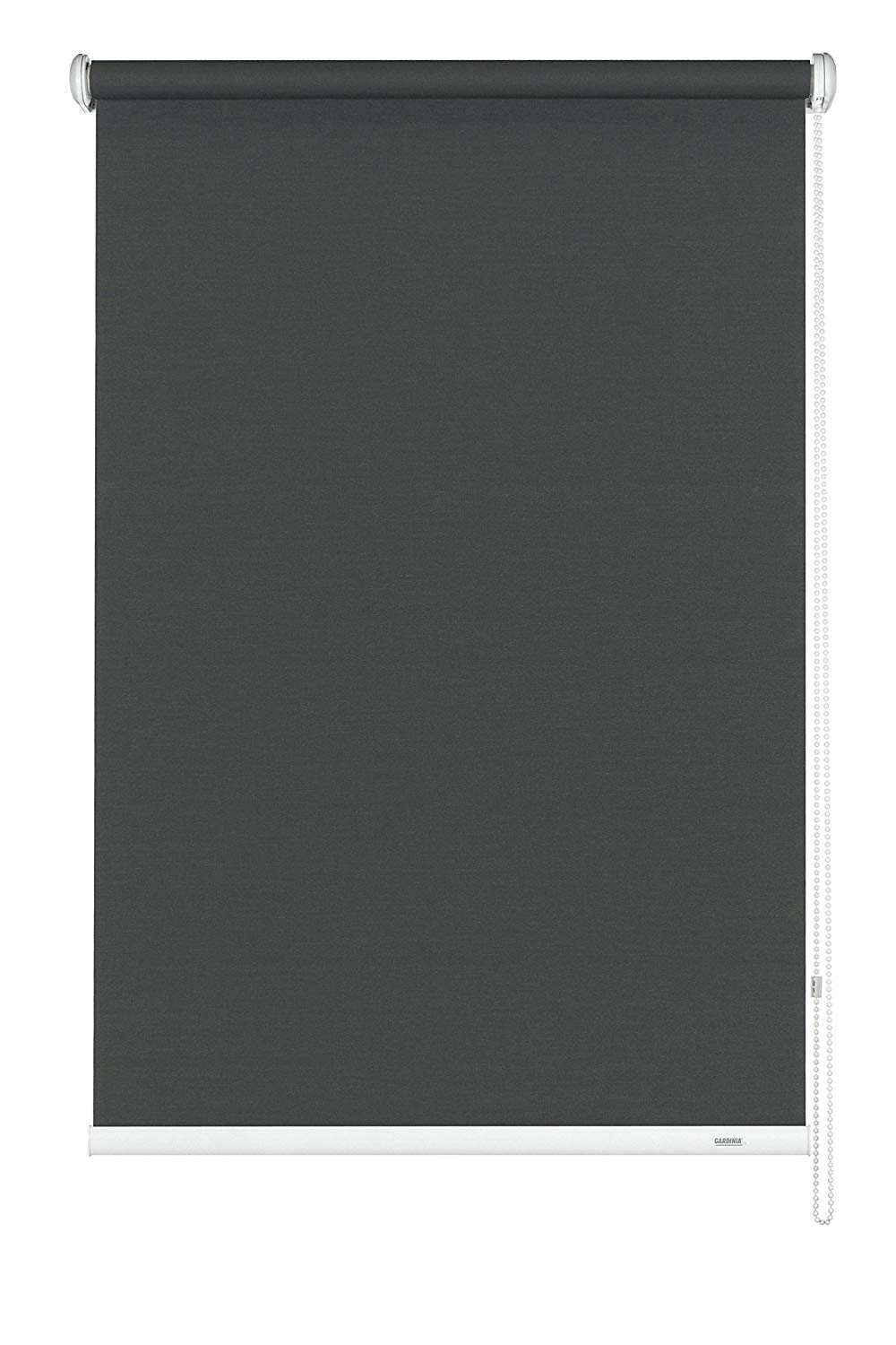 Gardinia Side-Pull Roller Blind, Ceiling, Wall or Niche Mounting, Transparent, Opaque, Mounting Kit Included, Grey, 52 x 180 cm (WxH)