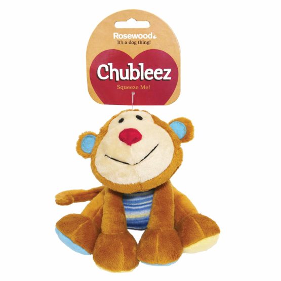 Rosewood Marvin Monkey Dog Toy, brown/tan/blue - Image 2