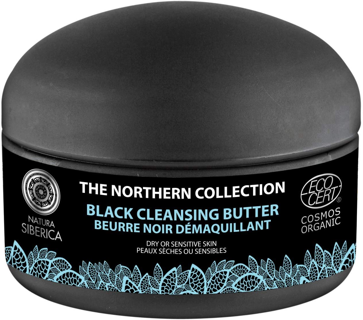 Natura Siberica Northern Black Cleansing Butter for Dry/Sensitive Skin, 120 ml, transparent, 120 ml (Pack of 1)