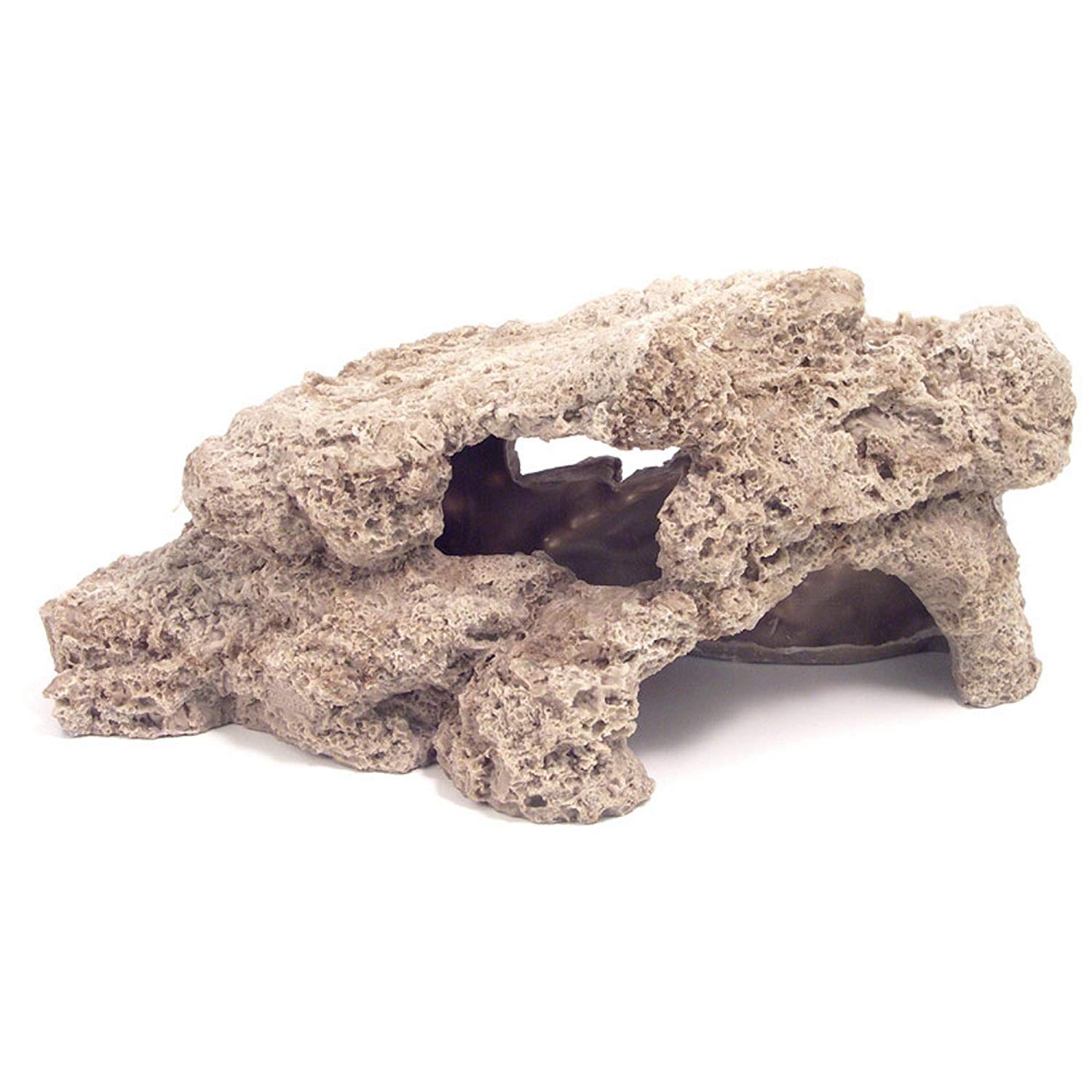 Rosewood Stackable Reef Rock Buff Aquarium Decor, Large