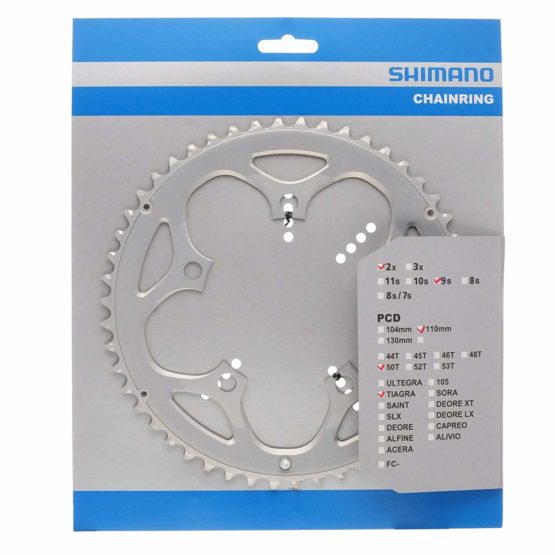Shimano FC-4550-S Outer Chainring 50T 110 PCD - Y1HA98050 - MRRP £29.99 - Image 2