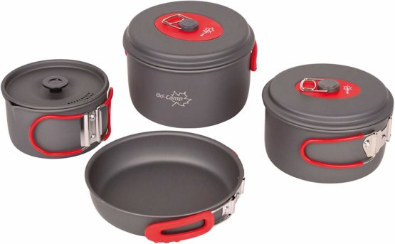 Bo-Camp - Cookware set - Explorer - 4 pieces - Hard anodized - Image 2