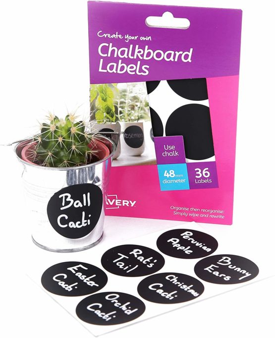 Avery HCH05 Create Your Own SelfAdhesive Removable Round Chalkboard