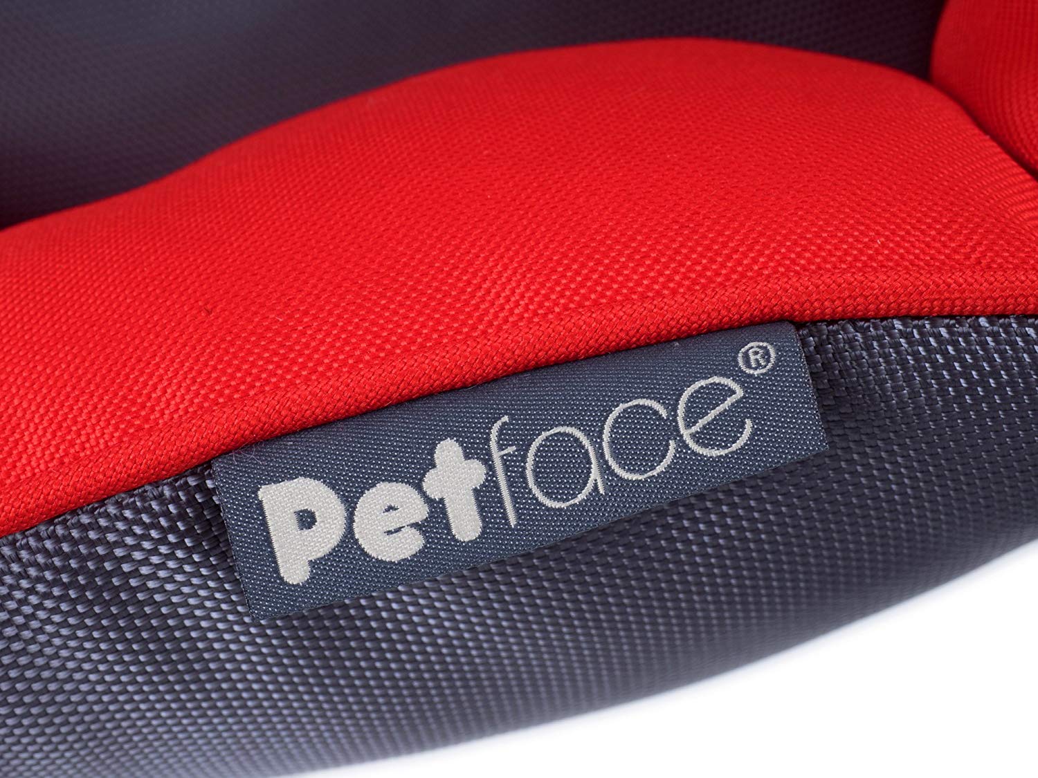 Petface Luxury Oval Oxford Dog Bed with Removeable Cushion, Machine Washable, Red, Large (Pack of 1), 67 x 57 x 25 cm (L x W x H) - Image 4