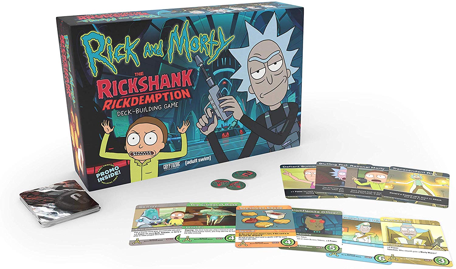 Rick and Morty Deckbuilding Game, Multicolor, 3 inches (W) x 8 inches (L) x 12.25 inches (H) - Image 3