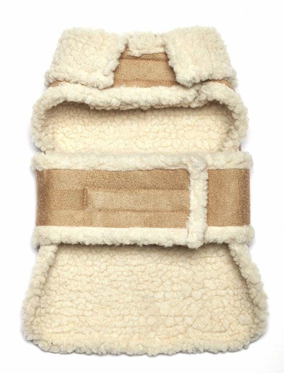 Pistachio Pet - Faux Suede Shearling Dog Coat (XS) - Image 3