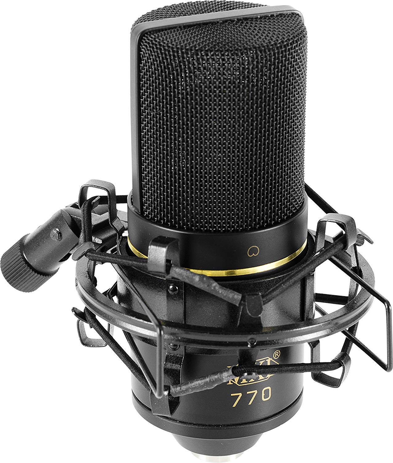MXL MXL-770 Small Diaphragm Condenser Microphone, Black, 8.00 x 4.00 x 12.00 inches