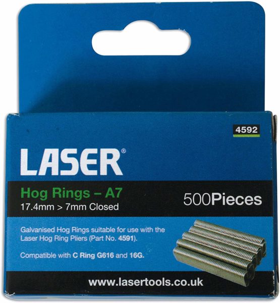 Laser 4592 Hog Rings A7 500pc - Image 3