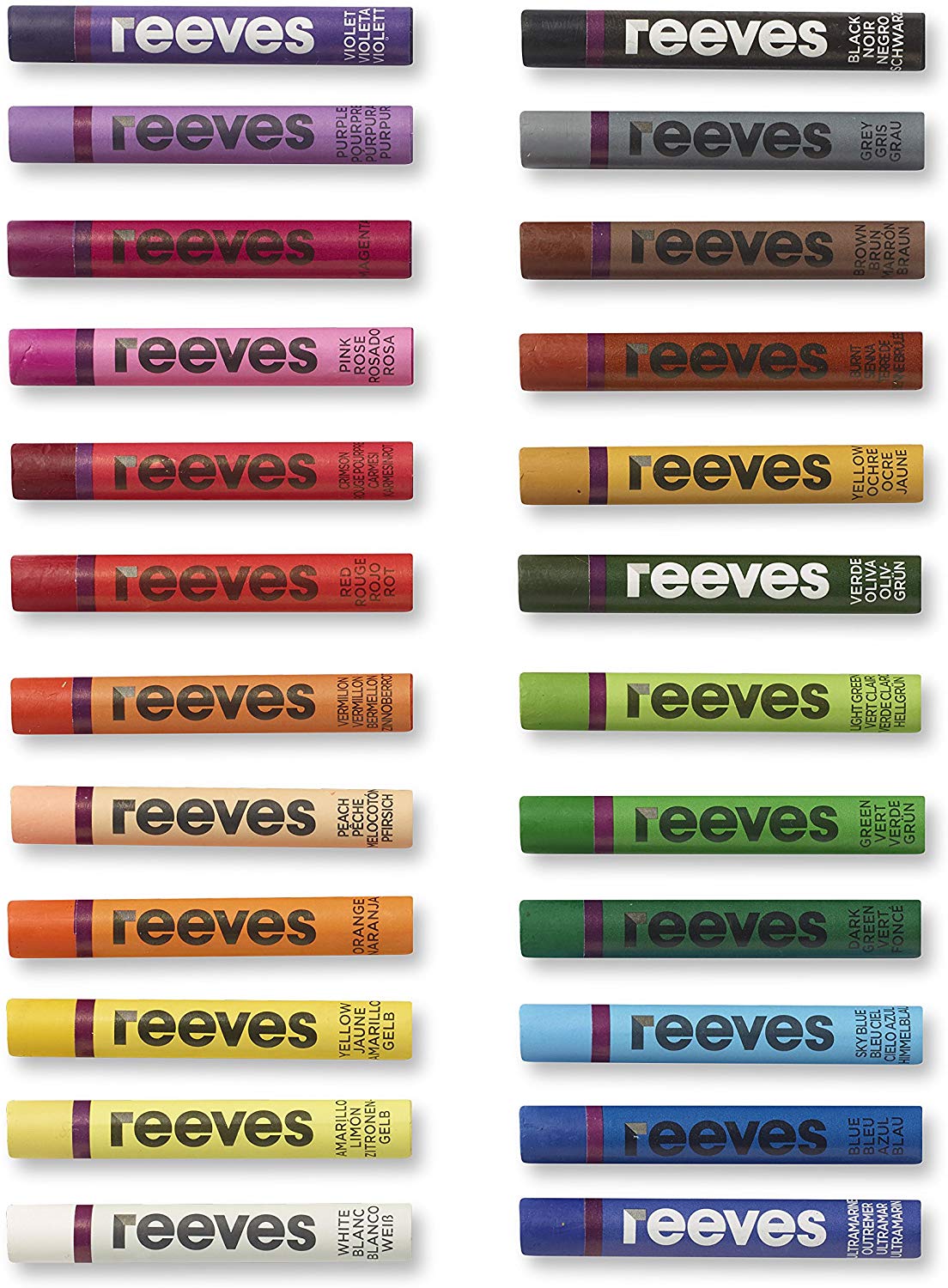 Reeves Oil Pastels, Highly Pigmented Pastel Colours, Painting Sticks, Oil-Based Crayons, Art Supplies for Adults Kids - Image 3