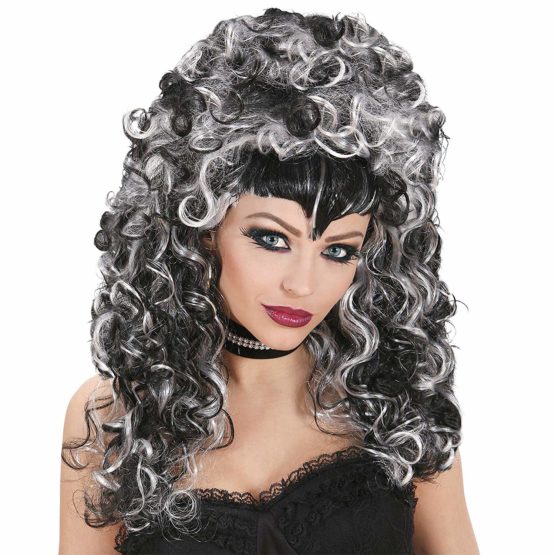Halooween Morticia Evilicious In Box Wig for Fancy Dress Costumes & Outfits Accessory