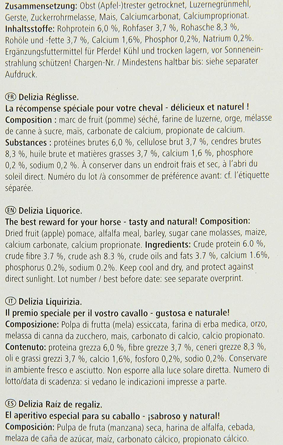 Kerbl 325018 Delizia Sweeties Liquorice 3 kg, 3 kg (Pack of 1) - Image 3