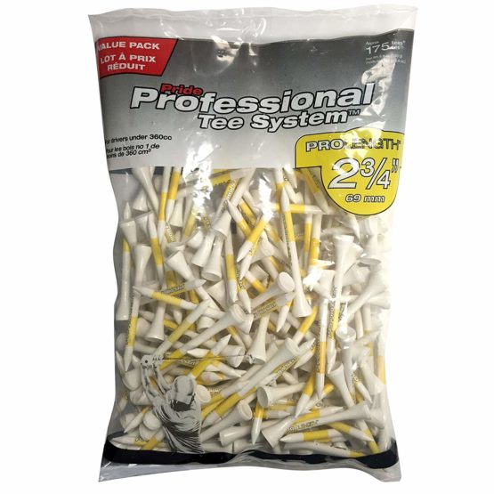 PTS Wooden Golf Tees (2 3/4"), Bag of 175 Tees
