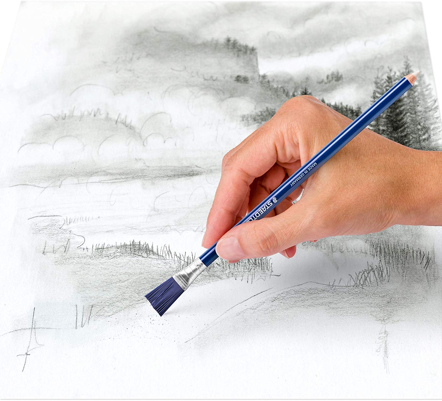 Staedtler 526 61BK-C Mars Razor Eraser Pen (with Brush, Phthalate and Latex Free, Blister Card with One Pen) - Image 4