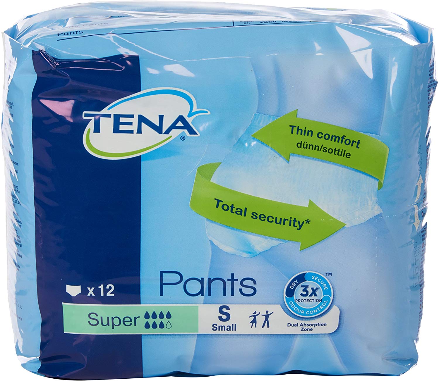 Tena Small Pants Super Small, 12 pants, White