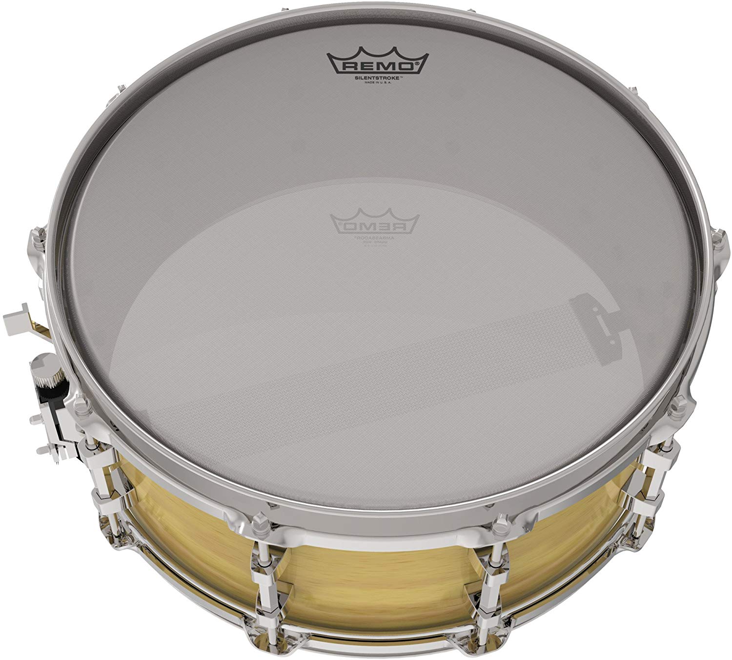 Remo drum head Drum Head Silent Stroke 14" SN-0014-00, Clear, 14 Inches - Image 3