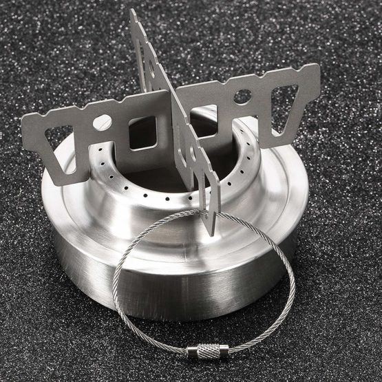 ZKSMNB Alcohol Stove Cross Stand Stainless Steel Pot Stand 3.7x1.2 Inch Portable Support Rack for Hiking Camping Outdoor Activity - Image 2