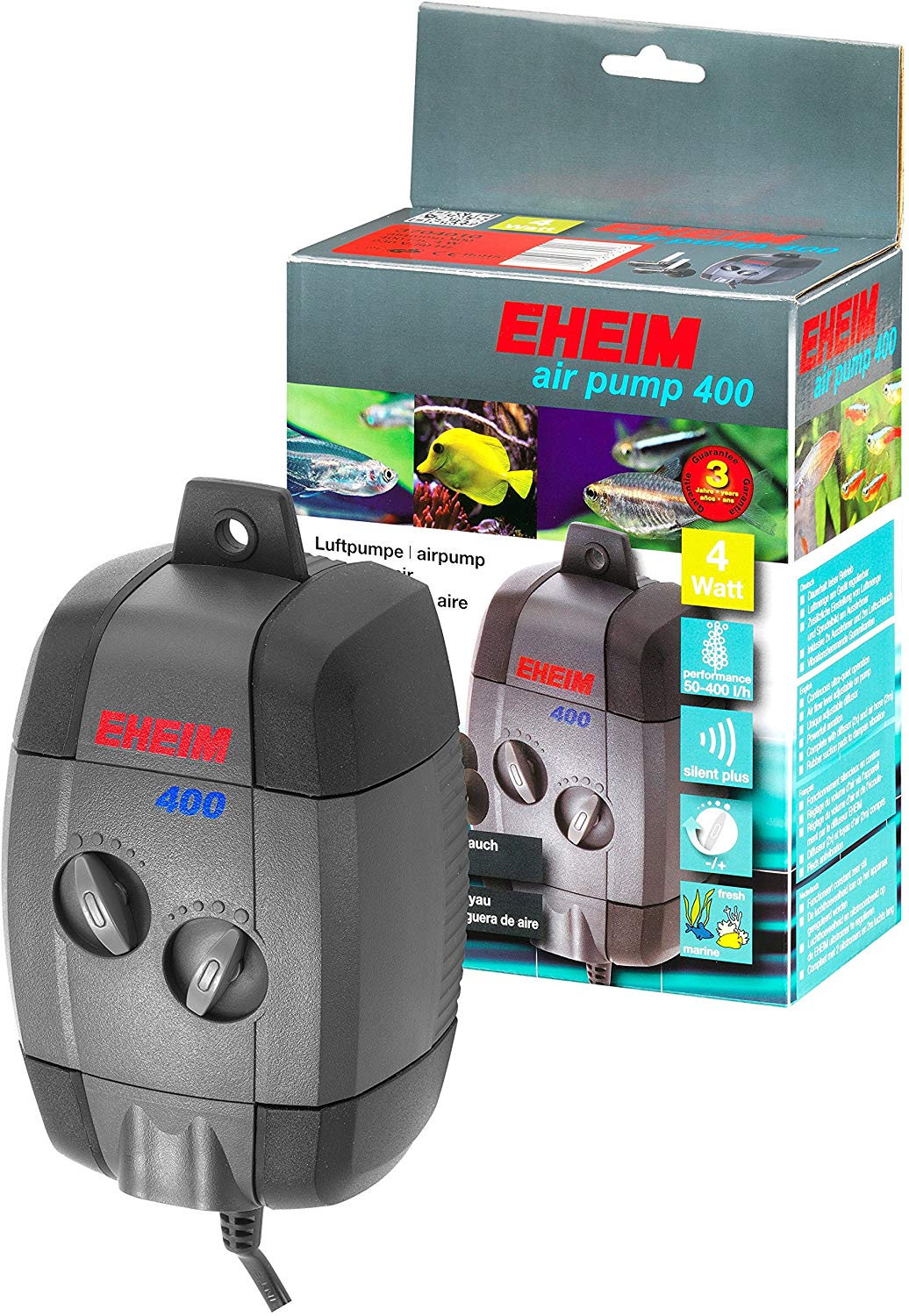 Eheim 3704010 Air Pump 400 Adjustable, Black