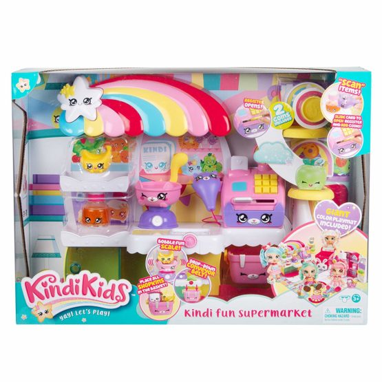 Kindi Kids Kitty Petkin Supermarket, 2 Shopkin and vinyl playmat, Multi-Colour - Image 2