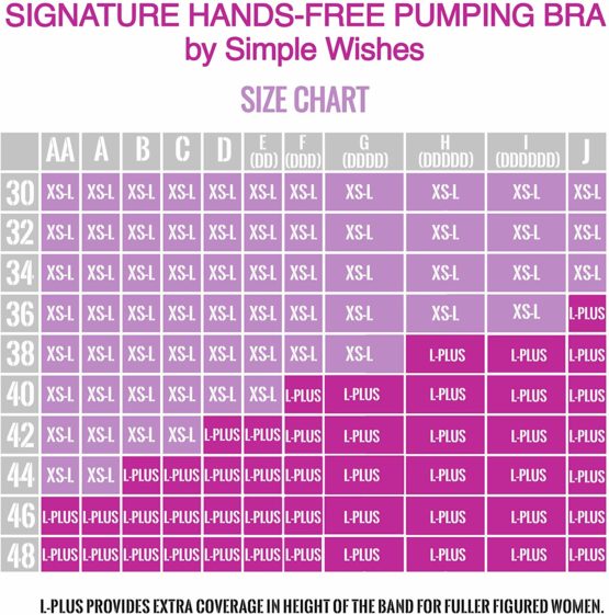 Simple Wishes Hands Free Double Pumping Bustier - L to L-Plus, Pink - Image 4