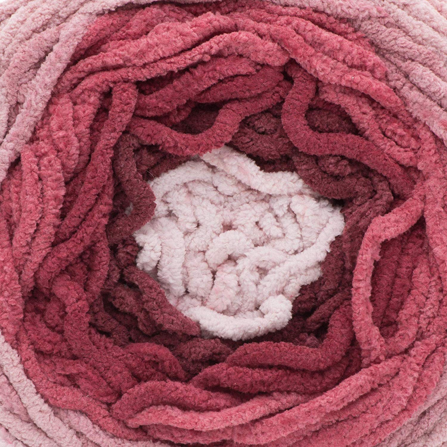 Bernat Blanket Ombre 300g - Burgundy Ombre - Image 3