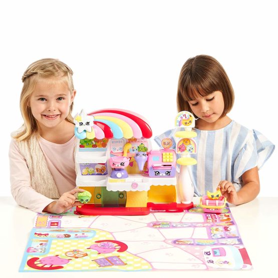 Kindi Kids Kitty Petkin Supermarket, 2 Shopkin and vinyl playmat, Multi-Colour - Image 4
