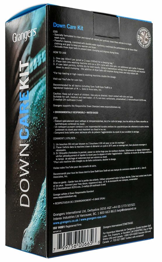 Grangers Down Care Kit | Includes Down Wash And Repel 300ml | X3 Dry Balls | Perfect For Down Jackets | All In 1 Kit - Image 3